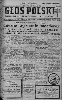 Głos Polski : dziennik polityczny, społeczny i literacki 17 listopad 1928 nr 319
