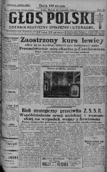 Głos Polski : dziennik polityczny, społeczny i literacki 20 listopad 1928 nr 322