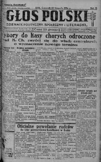 Głos Polski : dziennik polityczny, społeczny i literacki 22 listopad 1928 nr 324