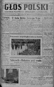 Głos Polski : dziennik polityczny, społeczny i literacki 26 listopad 1928 nr 328