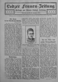 Lodzer Frauen-Zeitung: Beilage zur Neuen Lodzer Zeitung 26 listopad 1913