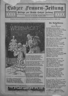 Lodzer Frauen-Zeitung: Beilage zur Neuen Lodzer Zeitung 24 grudzień 1913