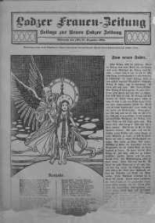 Lodzer Frauen-Zeitung: Beilage zur Neuen Lodzer Zeitung 31 grudzień 1913