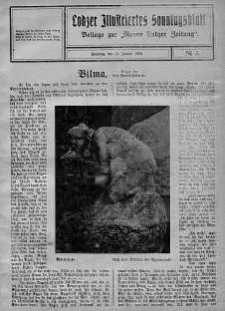 Lodzer Illustriertes Sonntagsblatt: Beliage zur ,,Neuen Lodzer Zeitung" 17 styczeń 1926 nr 3
