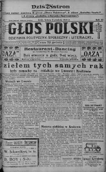 Głos Polski : dziennik polityczny, społeczny i literacki 8 grudzień 1928 nr 340
