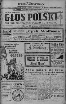 Głos Polski : dziennik polityczny, społeczny i literacki 16 grudzień 1928 nr 347