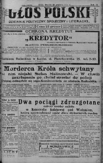 Głos Polski : dziennik polityczny, społeczny i literacki 18 grudzień 1928 nr 349