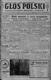 Głos Polski : dziennik polityczny, społeczny i literacki 21 grudzień 1928 nr 352