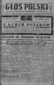 Głos Polski : dziennik polityczny, społeczny i literacki 29 grudzień 1928 nr 358