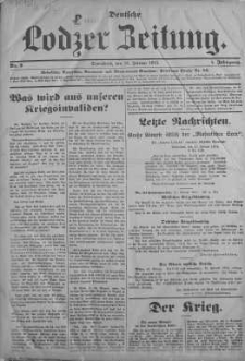 Deutsche Lodzer Zeitung 13 luty 1915 nr 6