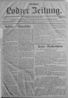 Deutsche Lodzer Zeitung 14 luty 1915 nr 7