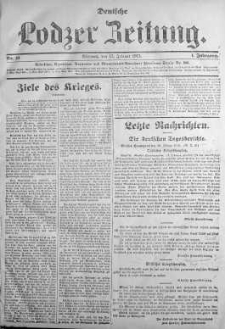 Deutsche Lodzer Zeitung 17 luty 1915 nr 10