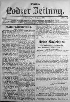 Deutsche Lodzer Zeitung 18 luty 1915 nr 11
