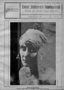 Lodzer Illustriertes Sonntagsblatt: Beliage zur ,,Neuen Lodzer Zeitung" 7 marzec 1926 nr 10