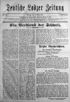 Deutsche Lodzer Zeitung 15 marzec 1915 nr 36