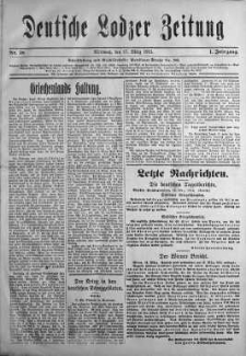 Deutsche Lodzer Zeitung 17 marzec 1915 nr 38