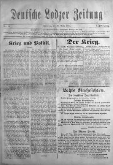 Deutsche Lodzer Zeitung 30 marzec 1915 nr 51