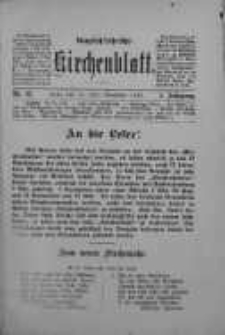 Evangelisch-Lutherisches Kirchenblatt 18 listopad 1886 nr 22