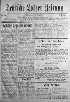 Deutsche Lodzer Zeitung 31 marzec 1915 nr 52