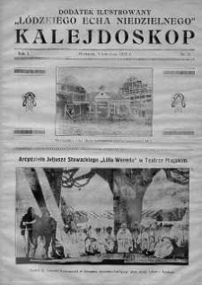 Kalejdoskop. Dodatek ilustrowany "Łódzkiego Echa Niedzielnego" 5 kwiecień 1925 nr 9