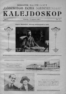 Kalejdoskop. Dodatek ilustrowany "Łódzkiego Echa Niedzielnego" 19 kwiecień 1925 nr 11