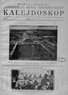 Kalejdoskop. Dodatek ilustrowany "Łódzkiego Echa Niedzielnego" 10 maj 1925 nr 14