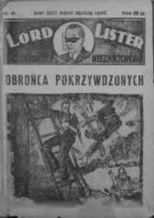 Lord Lister: tajemniczy nieznajomy 1938 nr 47