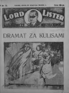 Lord Lister: tajemniczy nieznajomy 9 marzec 1939 nr 70