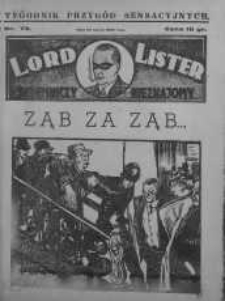 Lord Lister: tajemniczy nieznajomy 23 marzec 1939 nr 72