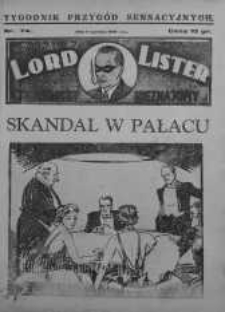 Lord Lister: tajemniczy nieznajomy 6 kwiecień 1939 nr 74