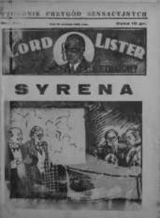 Lord Lister: tajemniczy nieznajomy 27 kwiecień 1939 nr 77