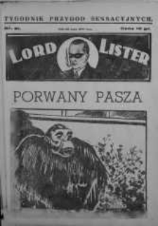Lord Lister: tajemniczy nieznajomy 25 maj 1939 nr 81