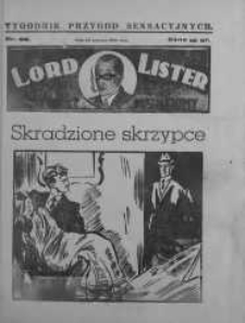 Lord Lister: tajemniczy nieznajomy 22 czerwiec 1939 nr 85