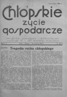 Chłopskie Życie Gospodarcze 15 czerwiec 1935 nr 8