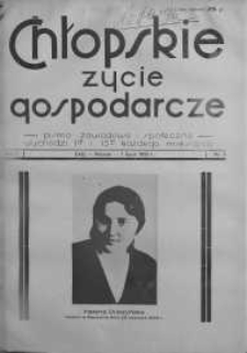 Chłopskie Życie Gospodarcze 1 lipiec 1935 nr 9
