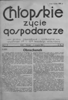 Chłopskie Życie Gospodarcze 1 sierpień 1935 nr 11