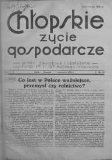 Chłopskie Życie Gospodarcze 1 wrzesień 1935 nr 13