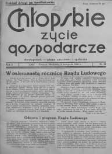 Chłopskie Życie Gospodarcze 8 listopad 1936 nr 24