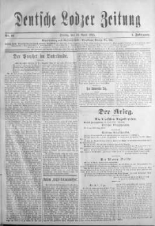 Deutsche Lodzer Zeitung 16 kwiecień 1915 nr 67