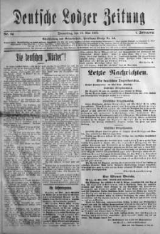 Deutsche Lodzer Zeitung 13 maj 1915 nr 94