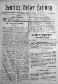 Deutsche Lodzer Zeitung 27 maj 1915 nr 107