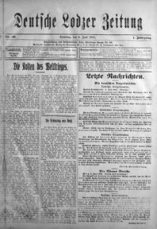 Deutsche Lodzer Zeitung 8 czerwiec 1915 nr 119