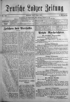 Deutsche Lodzer Zeitung 9 czerwiec 1915 nr 120