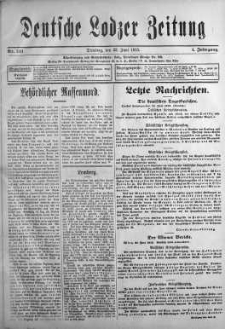 Deutsche Lodzer Zeitung 22 czerwiec 1915 nr 133