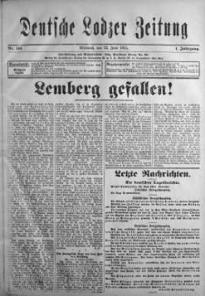 Deutsche Lodzer Zeitung 23 czerwiec 1915 nr 134