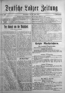 Deutsche Lodzer Zeitung 26 czerwiec 1915 nr 137