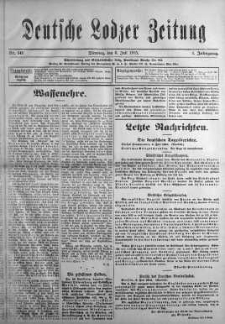 Deutsche Lodzer Zeitung 6 lipiec 1915 nr 147