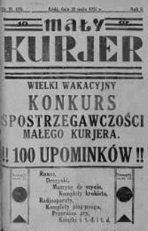 Mały Kurier: dodatek do ,,Kuriera Łódzkiego" 23 maj 1931 nr 21