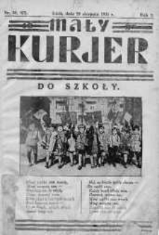 Mały Kurier: dodatek do ,,Kuriera Łódzkiego" 29 sierpień 1931 nr 35