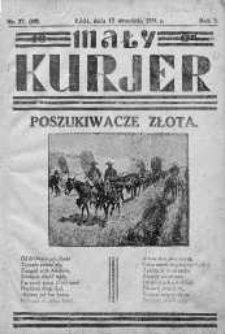 Mały Kurier: dodatek do ,,Kuriera Łódzkiego" 12 wrzesień 1931 nr 37